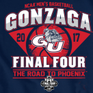 gonzaga final 4 shirt